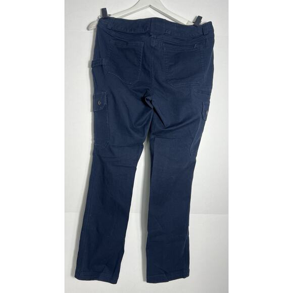 Duluth Trading Co Women's 10x31 Curvesetter Waistband Cargo Pants Brown Canvas - Picture 3 of 3